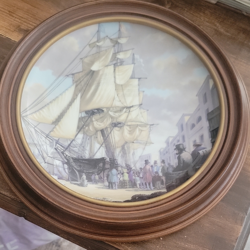 Franklin Porcelain The Great Clipper Ships Plate Collection ' ORIENTAL '